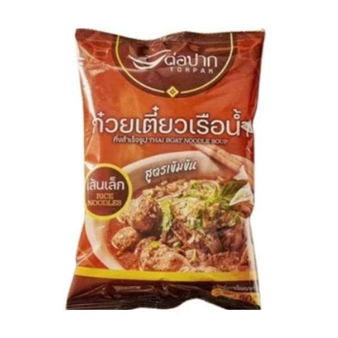 ก๋วยเตี๋ยวเรือ เส้นเล็กน้ำ ขนาด 150g พร้อมน้ำซุปหอมเข้มข้น
