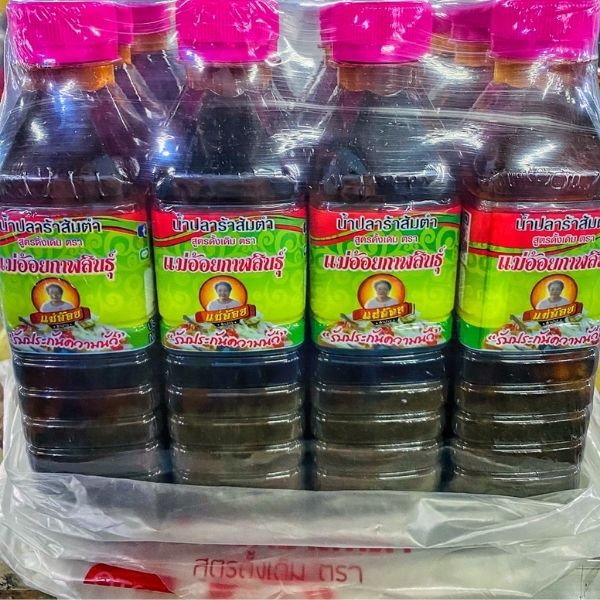 น้ำปลาร้าต้มสุกปรุงรส ฝาชมพู 400ml (ยกโหล12ขวด)