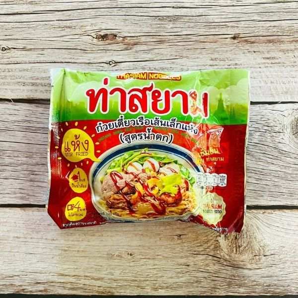 ก๋วยเตี๋ยวเรือเส้นเล็กแห้ง สูตรน้ำตก 120g (5ซอง)