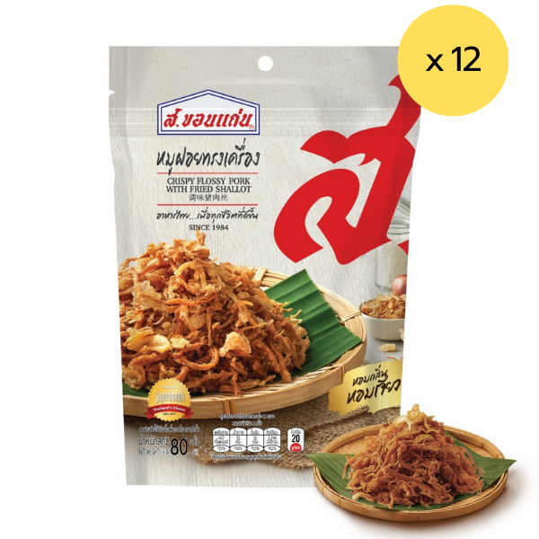 หมูฝอยทรงเครื่อง 80g ( แพ็ค 12 )