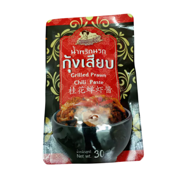 น้ำพริกนรกกุ้งเสียบแบบถุง 30g