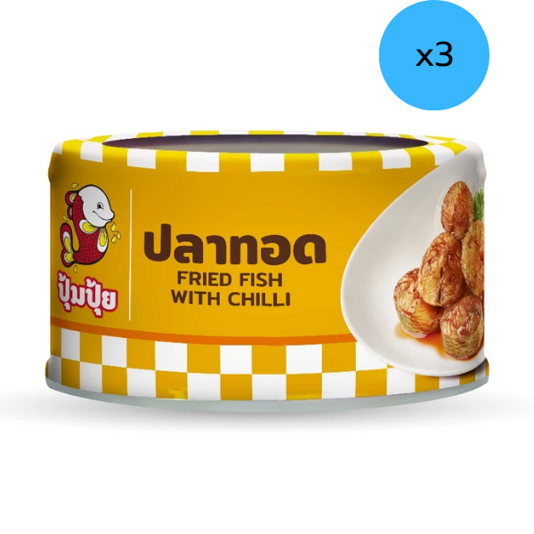 ปลาทอดรสเผ็ด ขนาด 90g ( แพ็ค 3 )