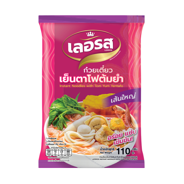 ก๋วยเตี๋ยว เย็นตาโฟต้มยำ เส้นใหญ่ 110g