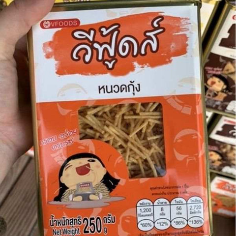 ขนมปังปี๊บจิ๋ว รสหนวดกุ้ง 250g จากวีฟู้ดส์