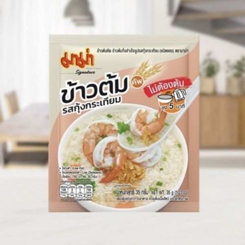 ข้าวต้มคัพซอง รสกุ้งกระเทียม แพค 3 ซอง ขนาด 35g