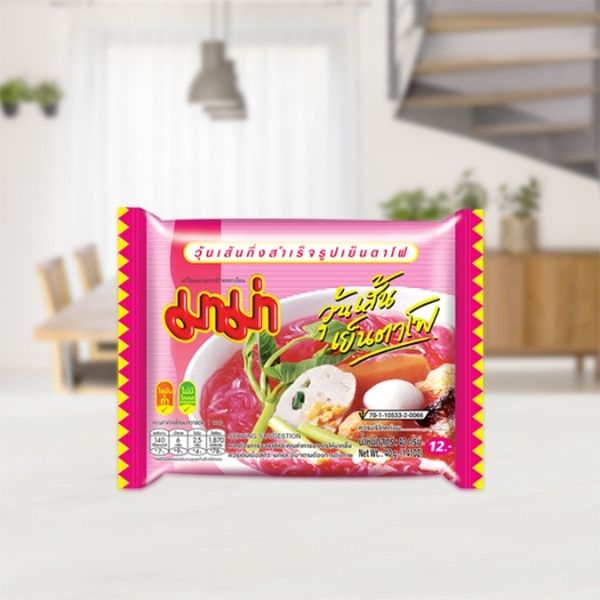 วุ้นเส้นกึ่งสำเร็จรูปเย็นตาโฟ ( 40g x แพค 6 ซอง )