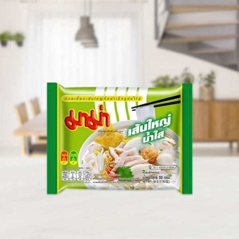 ก๋วยเตี๋ยวเส้นใหญ่กึ่งสำเร็จรูปน้ำใส รสกลมกล่อม แพค 6 ซอง