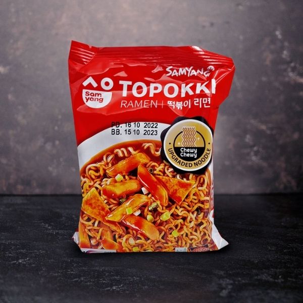 บะหมี่กึ่งสำเร็จรูปแบบแห้ง รสต๊อกโปกี 80g ( แพค 5 ห่อ )