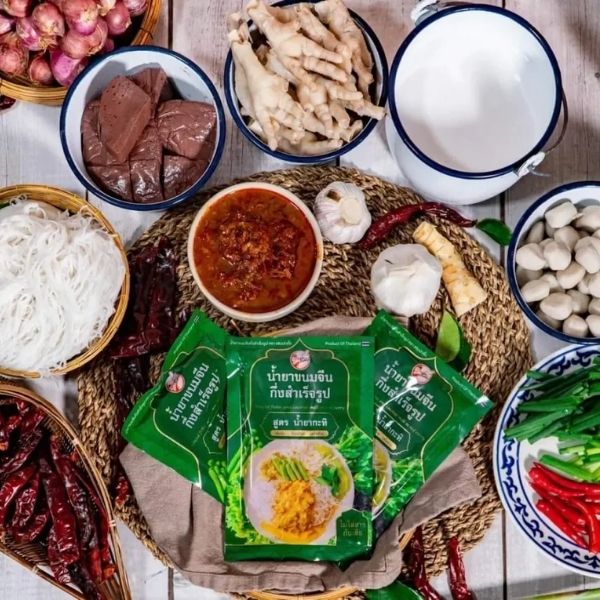 น้ำยาขนมจีนกึ่งสำเร็จรูป สูตรน้ำยากะทิ 100g