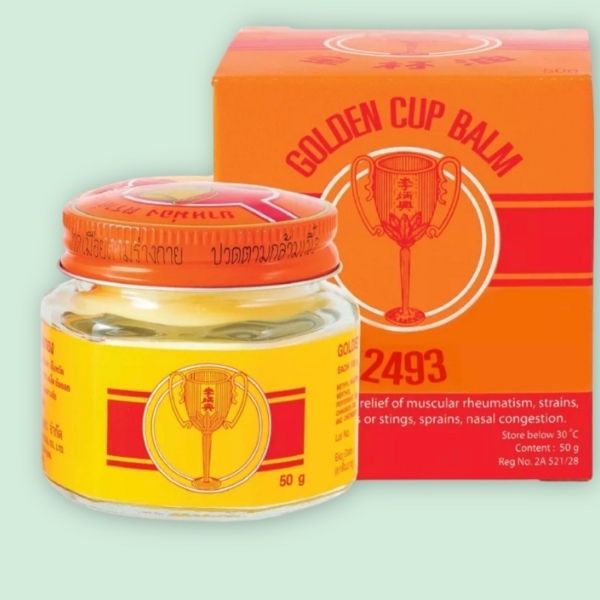 ยาหม่องตราถ้วยทอง ขวด 50g