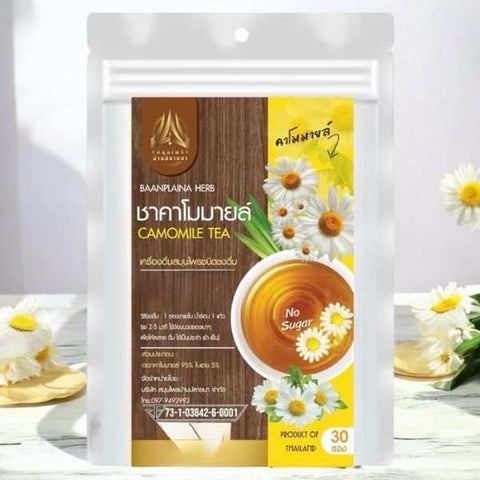 ชาคาโมมาย 30g บรรจุในซอง, ช่วยให้รู้สึกสงบและผ่อนคลาย, เหมาะสำหรับดื่มก่อนนอน.