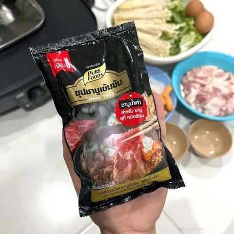 เพียวฟู้ดส์ ชาบู น้ำดำ 100g ซอสปรุงรสอาหารกลมกล่อม ทุกมื้ออาหาร