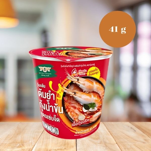 รสต้มยำกุ้งน้ำข้น สูตรแซ่บจิ๊ด วุ้นเส้นกึ่งสำเร็จรูป 41g