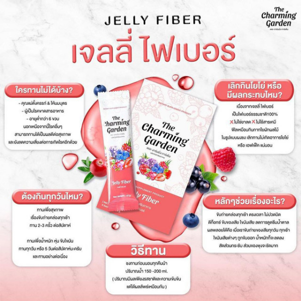 เจลลี่ ไฟเบอร์ ดีท็อกซ์รสผลไม้รวม 75g