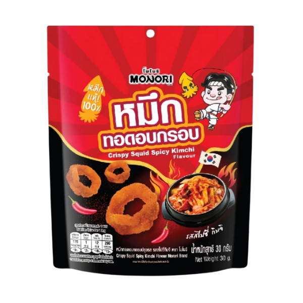 หมึกทอดอบกรอบ รสสไปซี่กิมจิ 30g