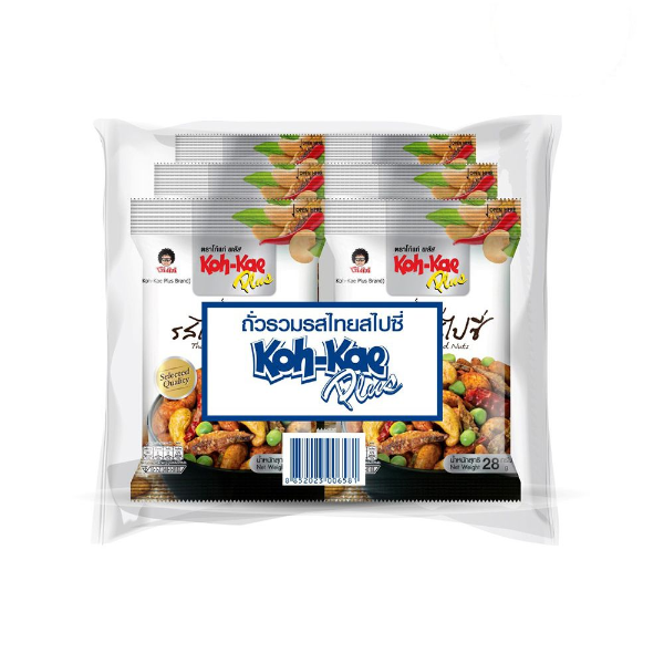 ถั่วรวม รสไทยสไปซี่ 28g ( Pack 6 )