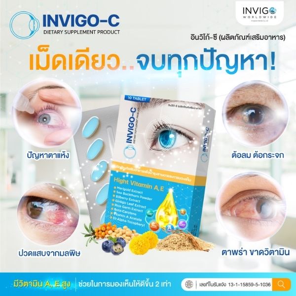 วิตามินบำรุงสายตา 10g
