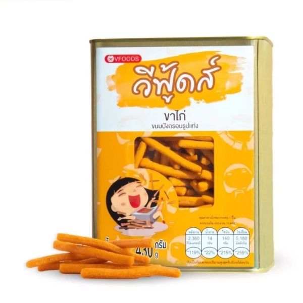 ขนมปังปี๊บจิ๋ว ขาไก่ดั้งเดิม 430g จากวีฟู้ดส์