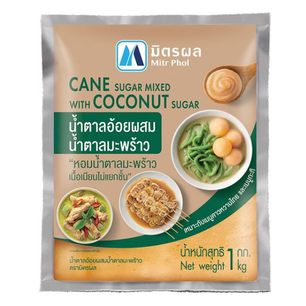 น้ำตาลอ้อยผสมน้ำตาลมะพร้าว 1000g