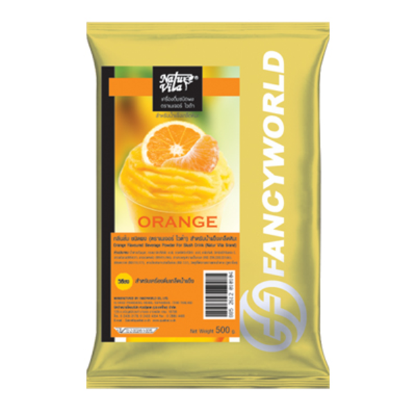 เครื่องดื่มน้ำผลไม้ชนิดผง กลิ่นส้ม 500g