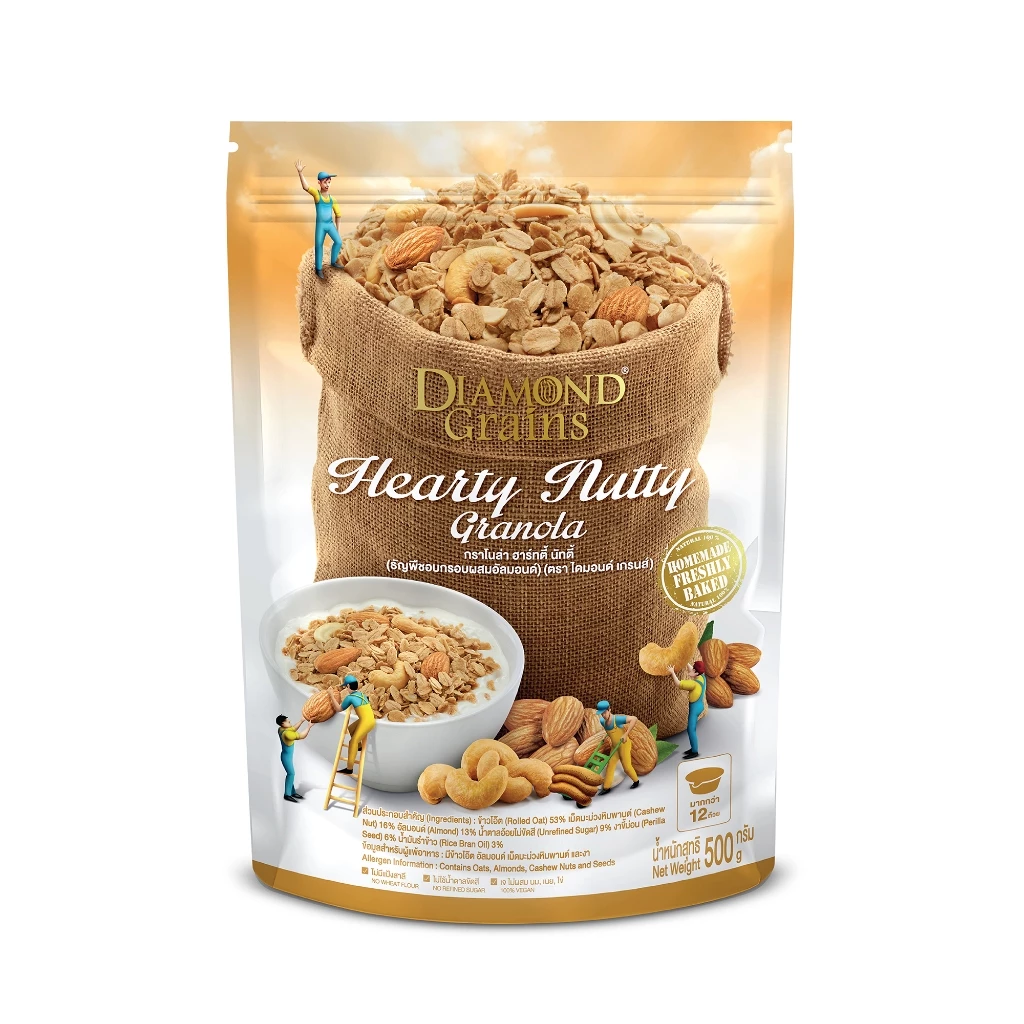 กราโนล่า ฮาร์ทตี้ นัทตี้ 500g